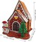 3D Diamond Painting Christmas Gingerbread House Kit – Full Drill DIY Holiday Cabin Mosaic Art Craft, Festive Tabletop Christmas Décor & Gift for Adults and Kids